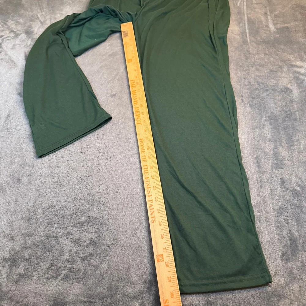Galaxy by Harvic Lounge Pants Mens Extra Large Green Elastic Waist Pockets - Picture 7 of 10